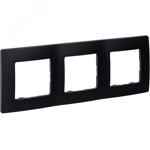 Изображение товара Рамка 3-местная антрацит ETIKA (шт)