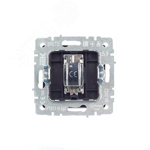 BRITE Розетка TV оконечная РТВ11-0-БрГ графит - фото 4