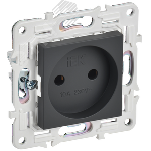 Изображение товара SKANDY Розетка без заземления без защитных шторок 10А SK-R02T титан IEK (шт)