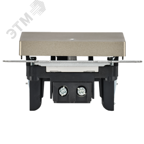 BRITE Выключатель одноклавишный с индикацией 10А ВС10-1-1-БрШ шампань - фото 2