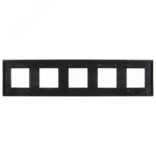 SKANDY Рамка 5-местная SK-F35Bl металл черный IEK - фото 4