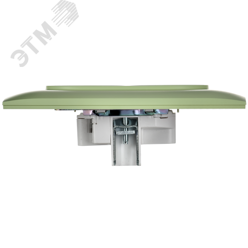 SKANDY Розетка 2-местная без заземления с защитными шторками 10А в сборе SK-R09G мятный IEK - фото 4