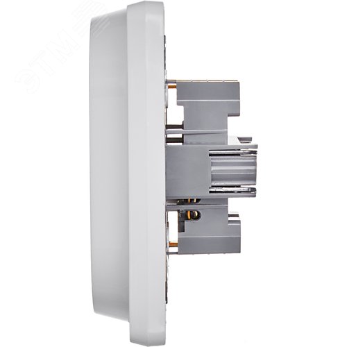 Розетка 2-местная с заземлением без защитных шторок 16А в сборе белый INSPIRIA - фото 3