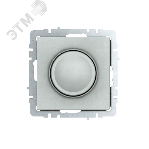 BRITE Светорегулятор поворотно-нажимной 600Вт СС10-1-0-БрА алюминий - фото 3