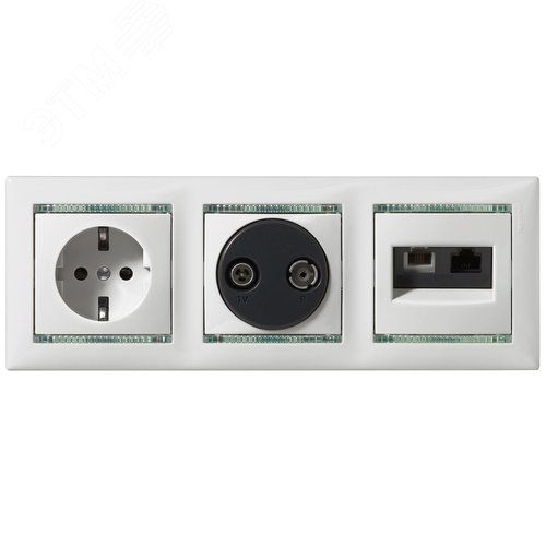 Розетка 1-местная с заземлением с защитными шторками 16А слоновая кость VALENA - фото 4