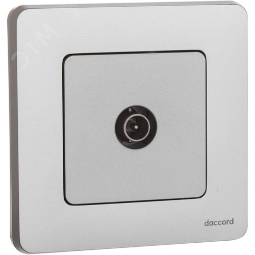 Розетка TV проходная алюминий INSPIRIA - фото 5