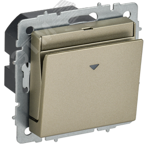 BRITE Выключатель карточный 30А ВС10-1-8-БрШ шампань IEK - фото 1
