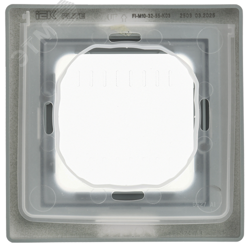 FLITE Рамка 1-местная IP55 Рпро-1-55-ФлС серый IEK - фото 4