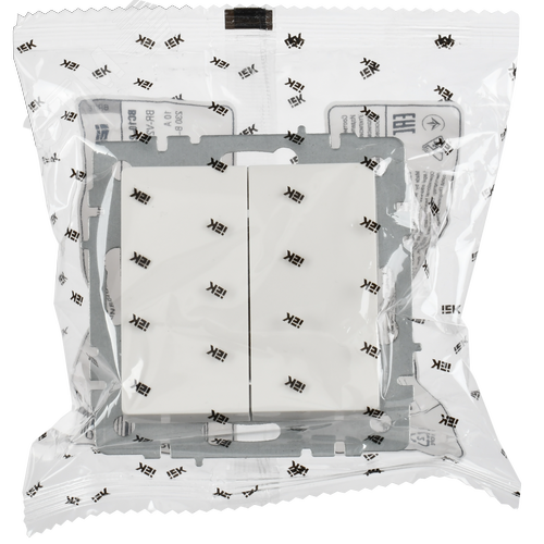 BRITE Выключатель 2-клавишный 10А ВС10-2-0-БрБ белый - фото 2