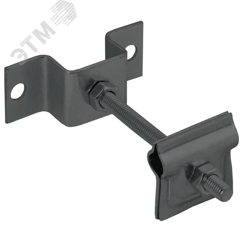 Изображение товара Держатель-зажим соединительный проводника круглого 6-10 мм опорный L 100 мм оцинкованная сталь TD (шт)