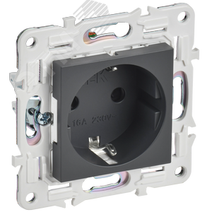SKANDY Розетка с заземлением с защитными шторками 16А SK-R04T титан IEK - фото 1