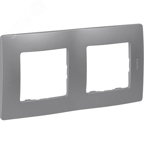 Изображение товара Рамка 2-местная алюминий ETIKA (шт)