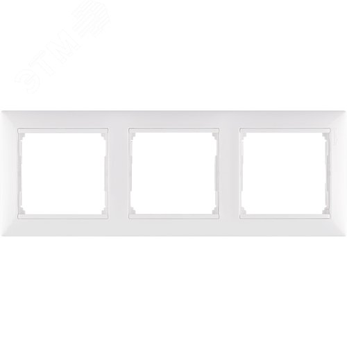 Рамка 3-местная белый VALENA - фото 2