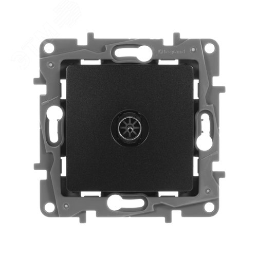 Розетка TV тип звезда антрацит ETIKA - фото 2