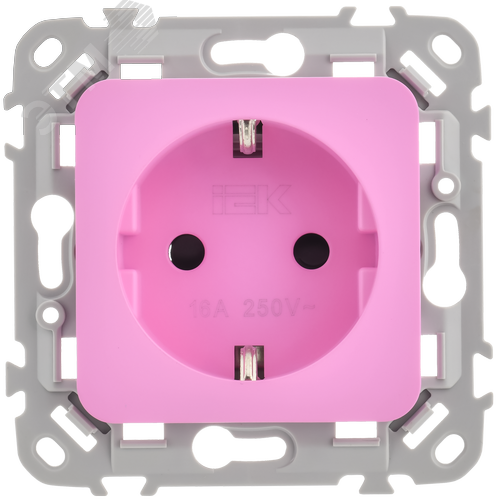 FLITE Выключатель 1-клавишный 10А ВС11-1-0-ФлПр пурпурный IEK - фото 3