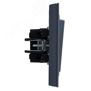 BRITE Выключатель двухклавишный 10А в сборе ВСР10-2-0-БрМ маренго IEK - фото 3