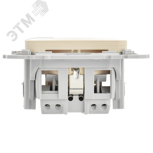 FLITE Розетка с заземлением без защитных шторок безвинтовое крепление 16А РС11-1-ФлСл сливочный IEK - фото 5