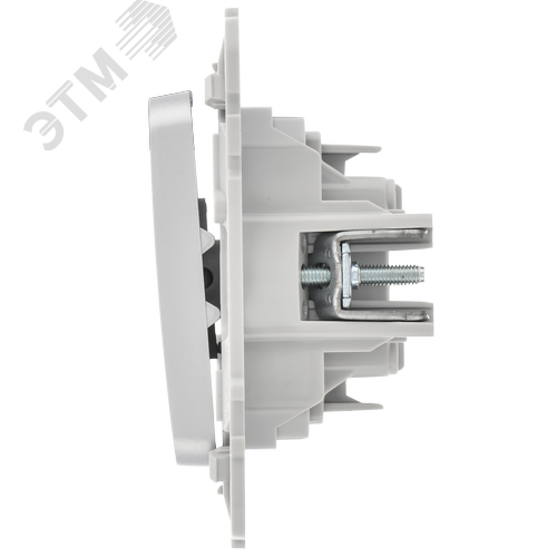 FLITE Выключатель 2-клавишный 10А ВС12-1-0-ФлА алюминий IEK - фото 4