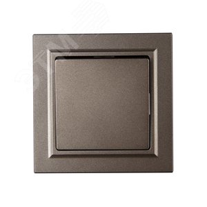 BRITE Выключатель одноклавишный 10А в сборе ВСР10-1-0-БрТБ темная бронза IEK - фото 2