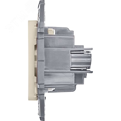 Розетка 1-местная без заземления без защитных шторок 16А слоновая кость INSPIRIA - фото 3