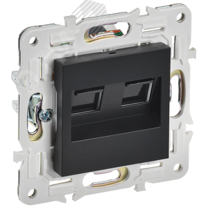 Изображение товара SKANDY Розетка компьютерная двойная RJ45 кат.6 SK-K04Bl черный IEK (шт)