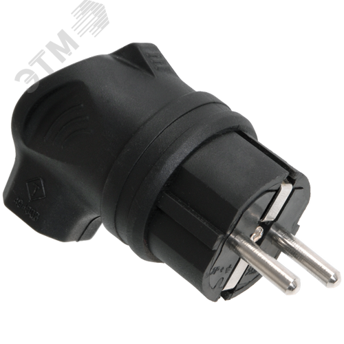 Изображение товара Вилка угловая каучук 16А 2Р+E IР44 ОМЕГА (шт)