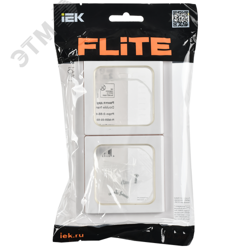 FLITE Рамка 2-местная IP55 Рпро-2-55-ФлБ белый IEK - фото 2