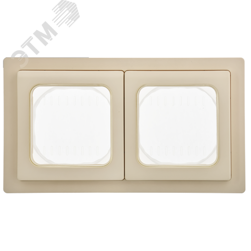 FLITE Рамка 2-местная IP55 Рпро-2-55-ФлСл сливочный IEK - фото 4