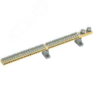 Шина N ноль'' на двух угловых изоляторах 200А Ш НИ-10х18-72-L2-С '' - фото 1