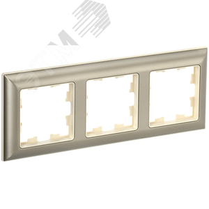 Изображение товара BRITE Рамка 3 поста РУ-3-Бр бежевый/шампань IEK (шт)