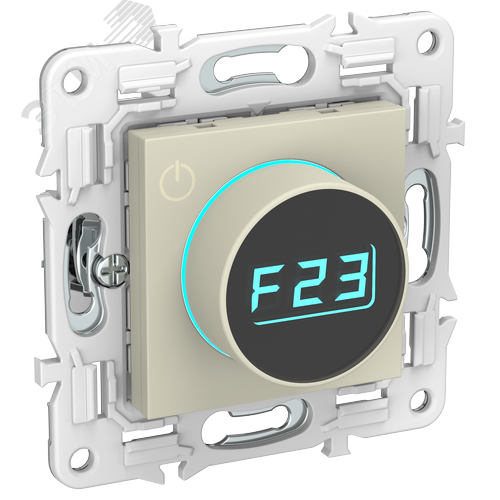 SKANDY Термостат электронный с индикацией SK-T01B бежевый IEK - фото 1