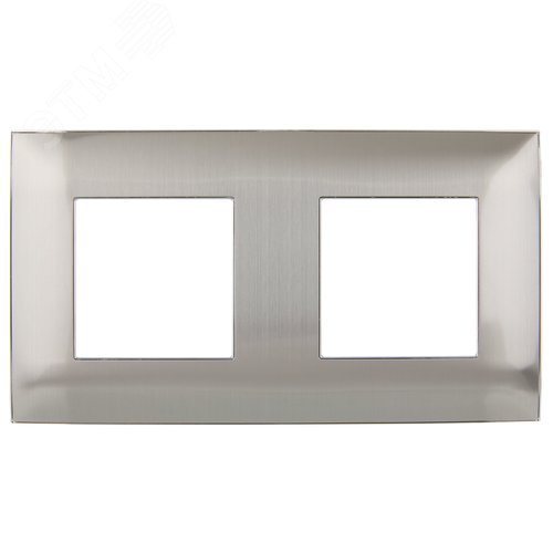 SKANDY Рамка 2-местная SK-F32N металл никель IEK - фото 3