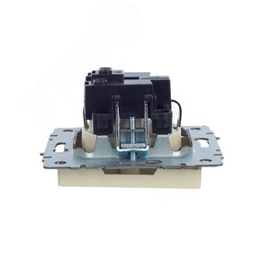 BRITE Розетка с заземлением без защитных шторок 16А РС11-1-0-БрКр бежевый - фото 6