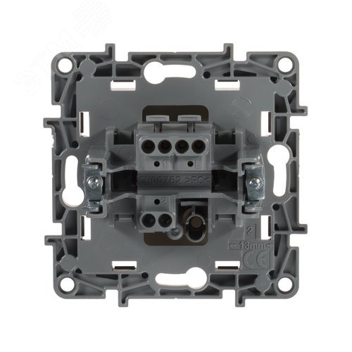 Выключатель 1-клавишный 10А безвинтовое крепление слоновая кость ETIKA - фото 2