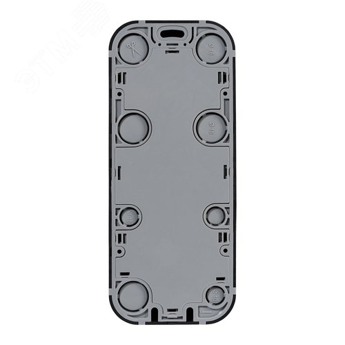 Розетка 3-местная для открытой установки с заземлением с защитными шторками с предварительным подключением 16А черный матовый QUTEO - фото 4