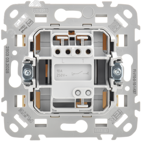 FLITE Выключатель 1-клавишный 10А ВС11-1-0-ФлН навахо IEK - фото 7