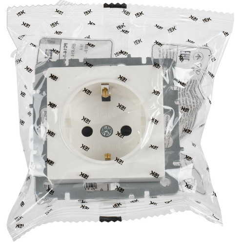 BRITE Розетка 1-местная с заземлением с защитными шторками 16А РС14-1-0-БрБ белый - фото 2