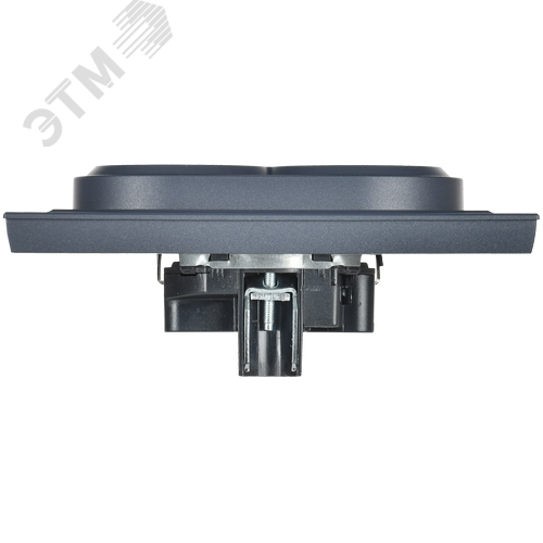 BRITE Розетка двойная с заземлением без защитных шторок 16А в сборе РС12-3-БрМ маренго - фото 4