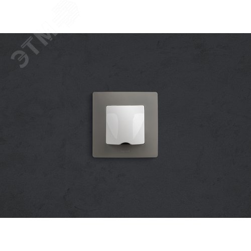 Вывод кабеля с зажимом для кабеля белый ETIKA - фото 4