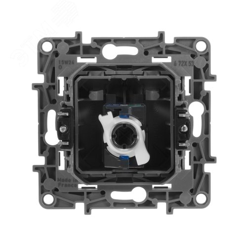 Розетка компьютерная RJ45 категория 6 UTP антрацит ETIKA - фото 3