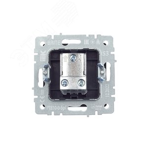 BRITE Розетка TV проходная РТВ10-0-БрГ графит - фото 4