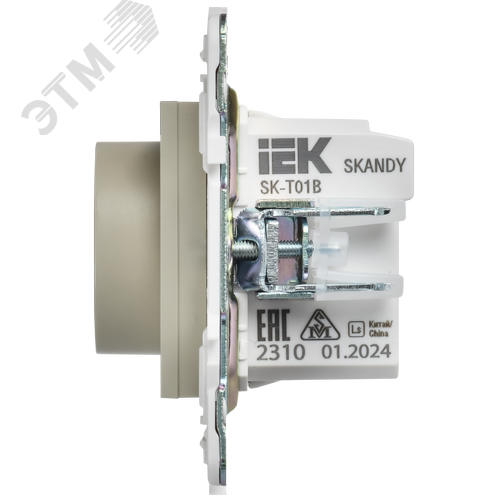 SKANDY Термостат электронный с индикацией SK-T01B бежевый IEK - фото 4