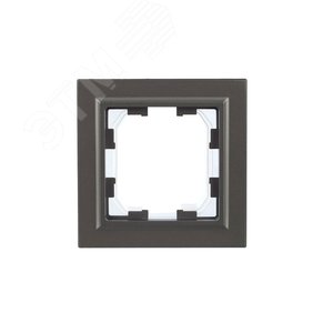 BRITE Рамка 1 пост IP44 РУ-1-БрС-44 сталь - фото 2