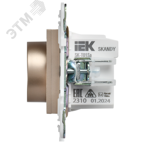 SKANDY Термостат электронный с индикацией SK-T01Sa песочный IEK - фото 4
