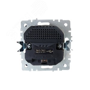 BRITE Розетка с заземлением с защитными шторками 16А с USB A+C 18Вт РЮш11-1-БрТБ бронза - фото 4