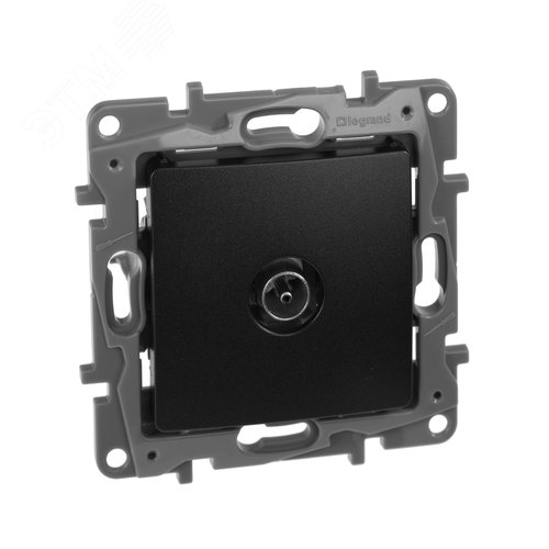 Изображение товара Розетка TV тип звезда антрацит ETIKA (шт)