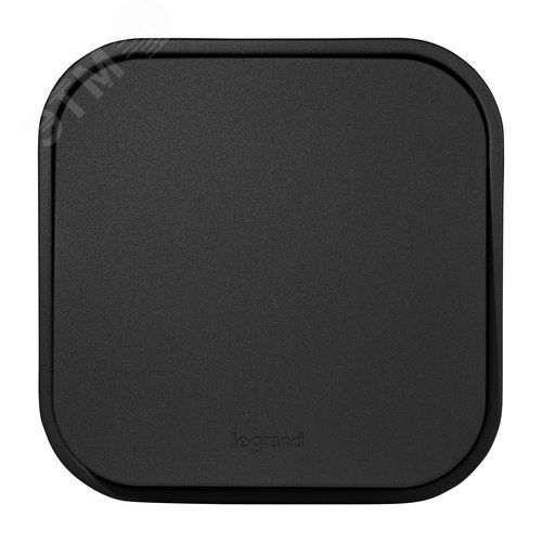 Выключатель 1-клавишный для открытой установки проходной 10А черный матовый QUTEO - фото 5