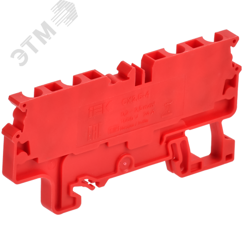 ARMAFIX Клемма пружинная CX2.5-4 четырехконтактная красная IEK - фото 3