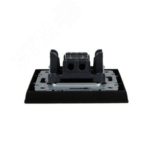 BRITE Выключатель одноклавишный 10А в сборе ВСР10-1-0-БрЧ черный IEK - фото 4