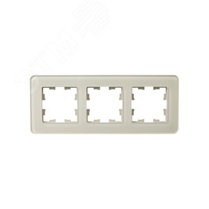 BRITE Рамка 3 поста РУ-3-2-Бр стекло песчаный RE IEK - фото 2